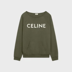 CELINE EMBROIDERED BROWN SWEATER